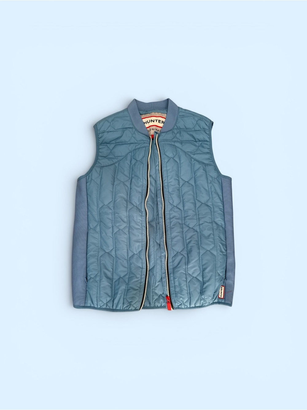 Hunter Blue Quilted Sleeveless Vest - Picture 1 of 5